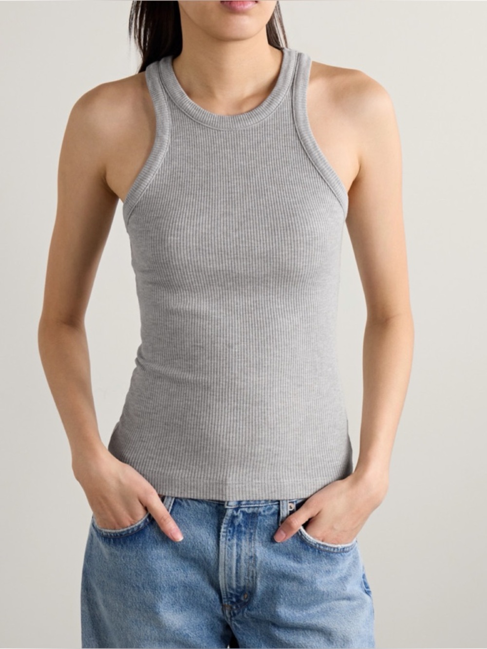 New w/ Tags AGOLDE Zane Tank in Grey size Medium.